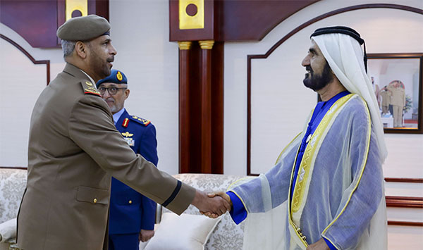 His Highness Sheikh Mohammed bin Rashid meets with high-ranking military officials in UAE