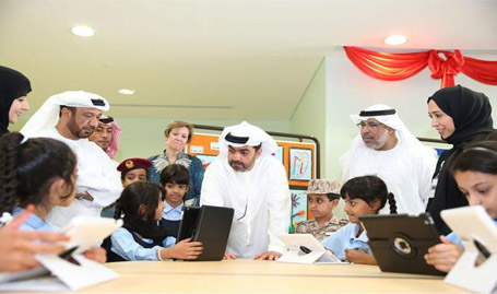 H.h. Sheikh Hamed Bin Zayed Visits Ahmed Bin Zayed School In Al Ain