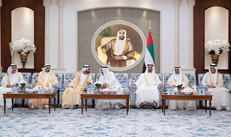 H.H. Sheikh Mohammed bin Rashid, H.H. Sheikh Mohamed bin Zayed receive ...