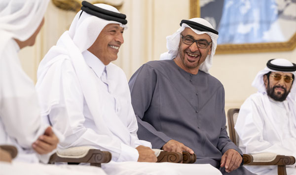 UAE President receives Speaker of Qatar’s Shura Council