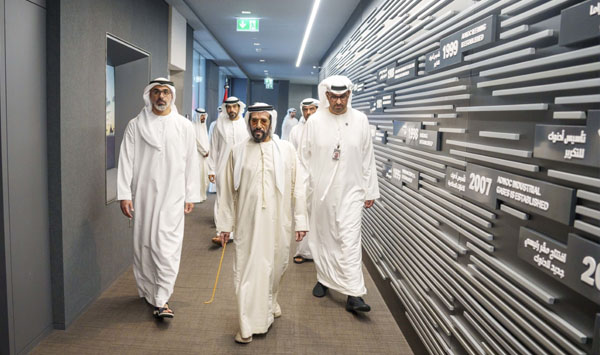 H.H. Sheikh Khaled bin Mohamed bin Zayed receives H.H. Sheikh Tahnoun ...