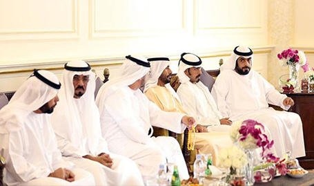 HH Sheikh Sultan bin Zayed meets HH Sheikh Tahnoun bin Mohammed