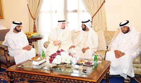 HH Sheikh Sultan bin Zayed meets HH Sheikh Tahnoun bin Mohammed